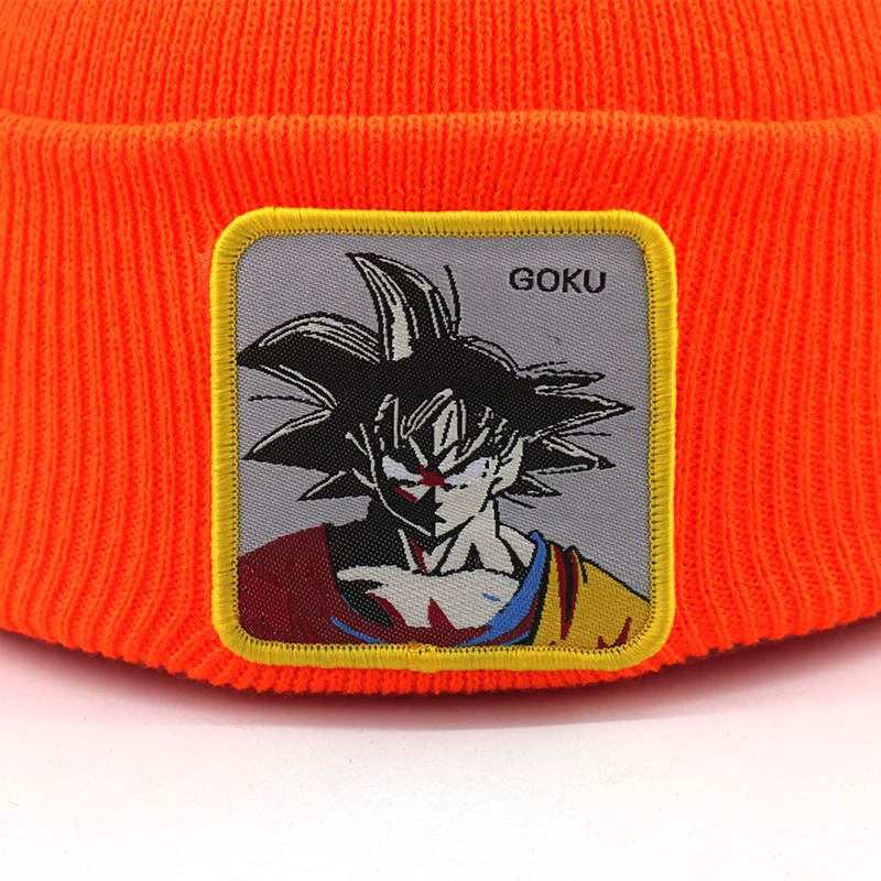 3D Вышивка Bone Dragon Ball вязаная шапочка хлопок Гибкие теплые зимние вязаные шапочки для мужчин и женщин Модные Лыжные шапки