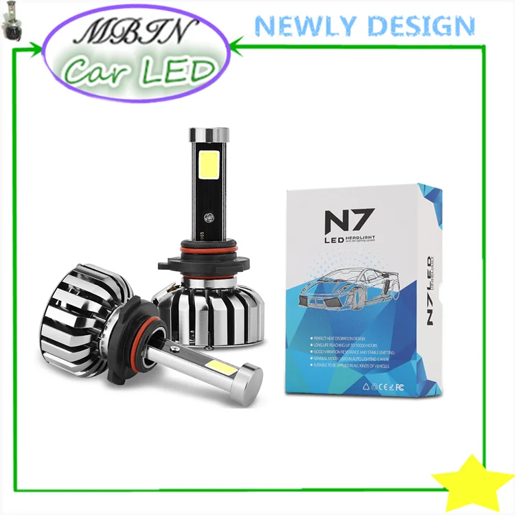Новое поступление H1/H3/H7/880/881/9005/9006 COB LED N7 Turbo 80 вт 8000LM 12 В 24 HID проектор фары
