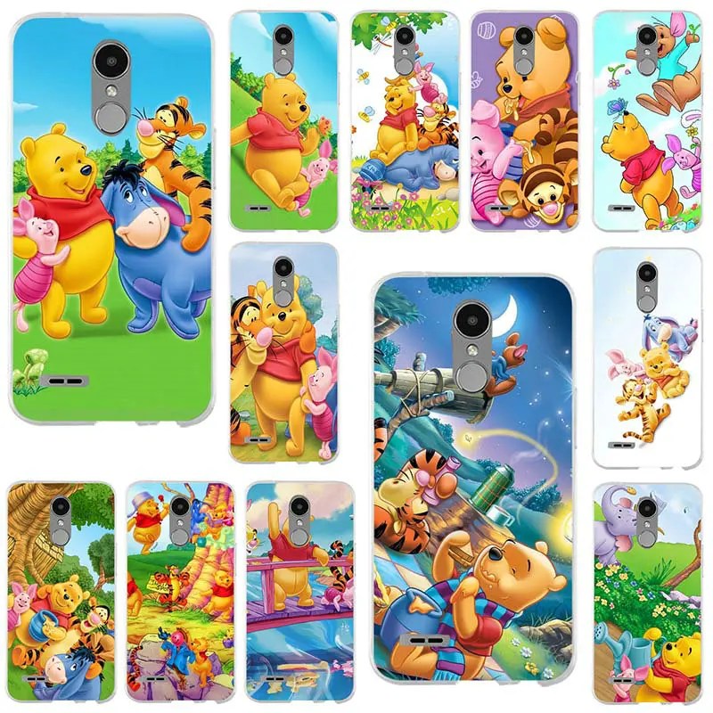 Винни-Пух Симпатичные и неуклюжим Винни Пух мягкий чехол для телефона LG K4 K7 K8 K10 2017