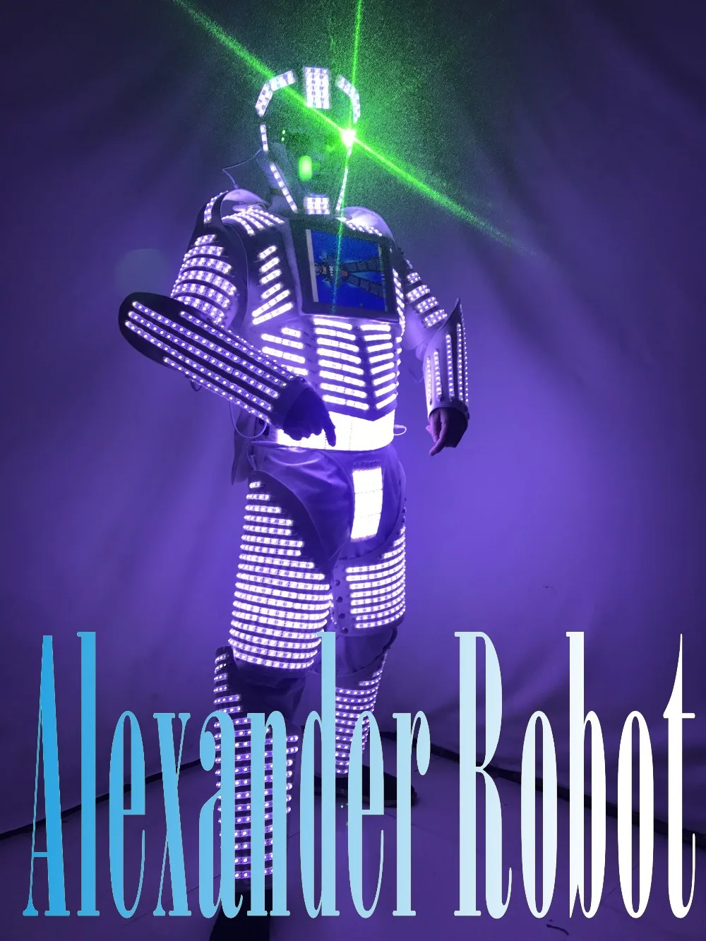 Светодиодный костюм робота/светодиодная одежда/светильник лые