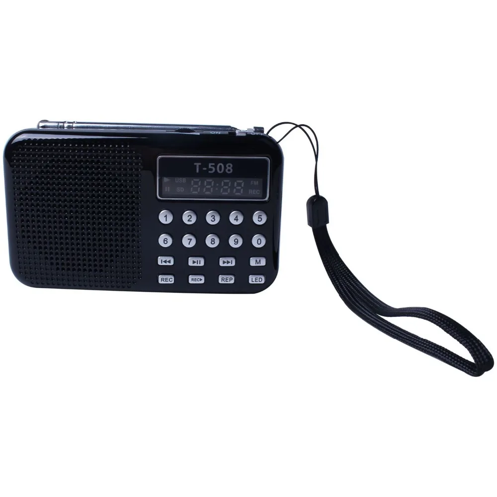 Портативный мини-стереопроигрыватель с ЖК-дисплеем цифровой fm-радиоприемник USB
