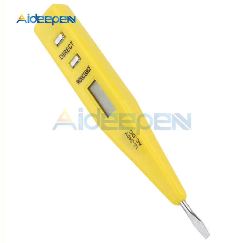AC DC 12 V-240 V Тестер Напряжения Ручка ЖК-дисплей Цифровой AC/DC детектор напряжения датчик электрический индикатор измеритель напряжения