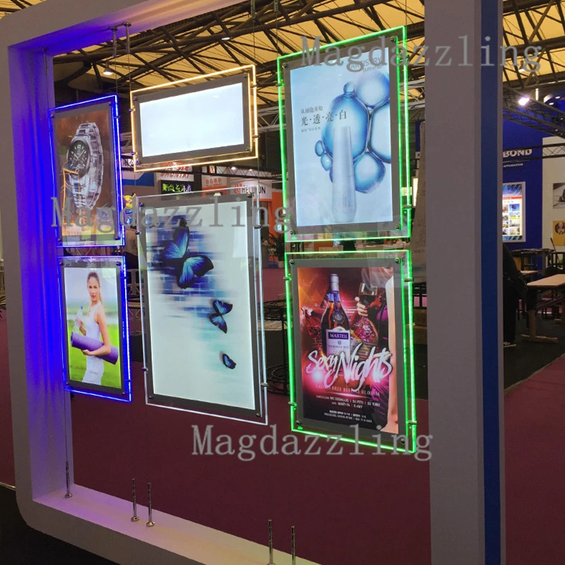 Односторонний подвесной RGB светодиодный дисплей для окон A1 изменяющий цвет