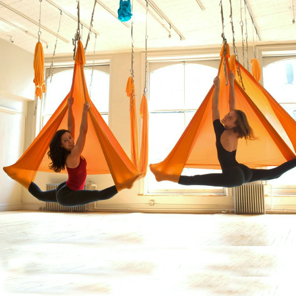 Полный комплект для йоги гамака с анти гравитацией 5 метров качели + 1 пара