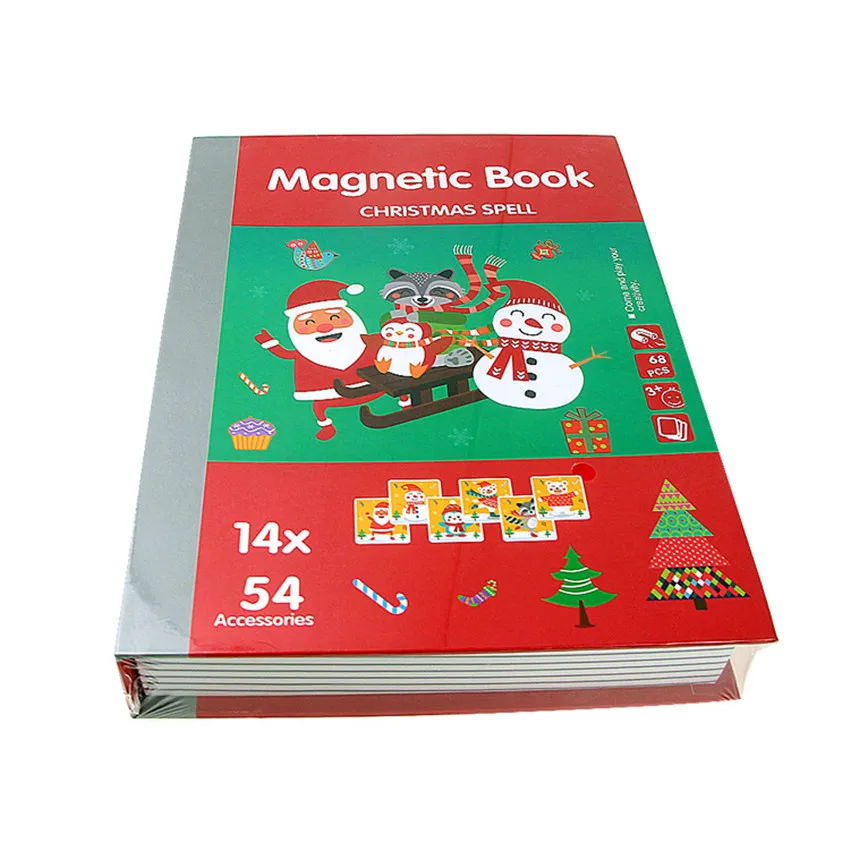 Детские Магнитные Головоломки Magnetibook Crazy Face принцесса головоломка Рождественский подарок развивающие игрушки для детей Монтессори головоломки игрушки