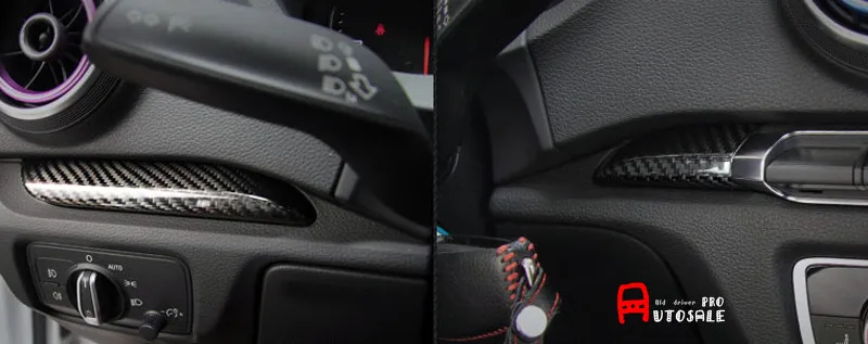 Для Audi A3 8 В V-2013 True Carbon Interior Центральная приборная панель Console Strip Trims левый привод