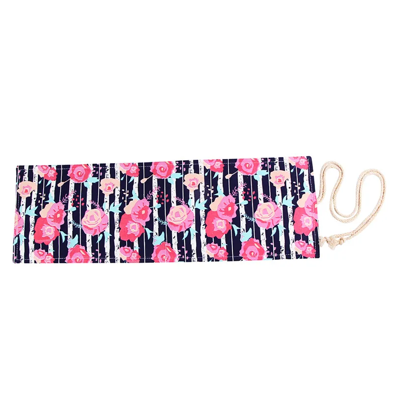 

OLIKE 36/48/72 Holes Pencil Case School Canvas Roll Pouch Comestic Makeup Brush Bag Pen Storage Pencil Box Cases for Art Student