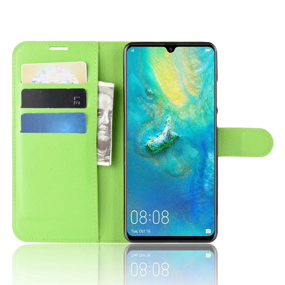 Чехол для huawei P30 Pro P30pro роскошный чехол книжка из искусственной кожи с подставкой
