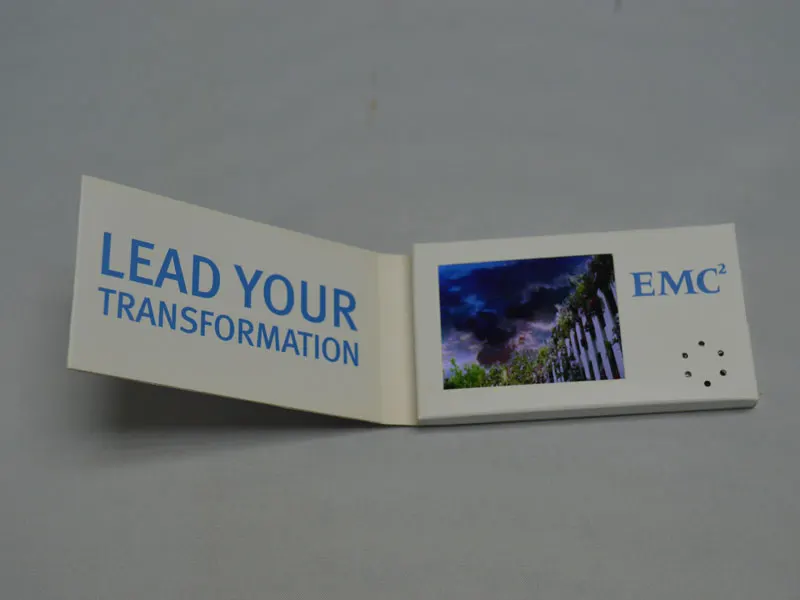 1 5 дюймовая видеоплеер с индивидуальной печатью поздравительная открытка для