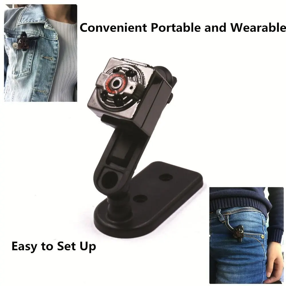 SQ8 ИК Ночное видение мини Камера Micro Портативный Регистраторы 1080 Full Hd микрофон