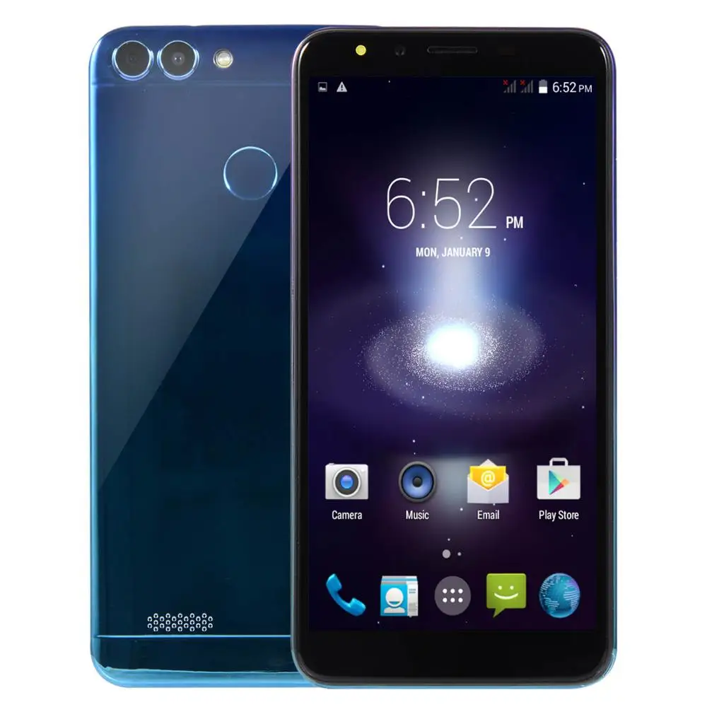 Skyblue Ультратонкий 3g WCDMA смартфон 7s Plus MTK6750 1 Гб+ 8 Гб мобильный телефон с двумя sim-картами 5,5 дюймов экран разблокированный мобильный телефон - Цвет: Skyblue