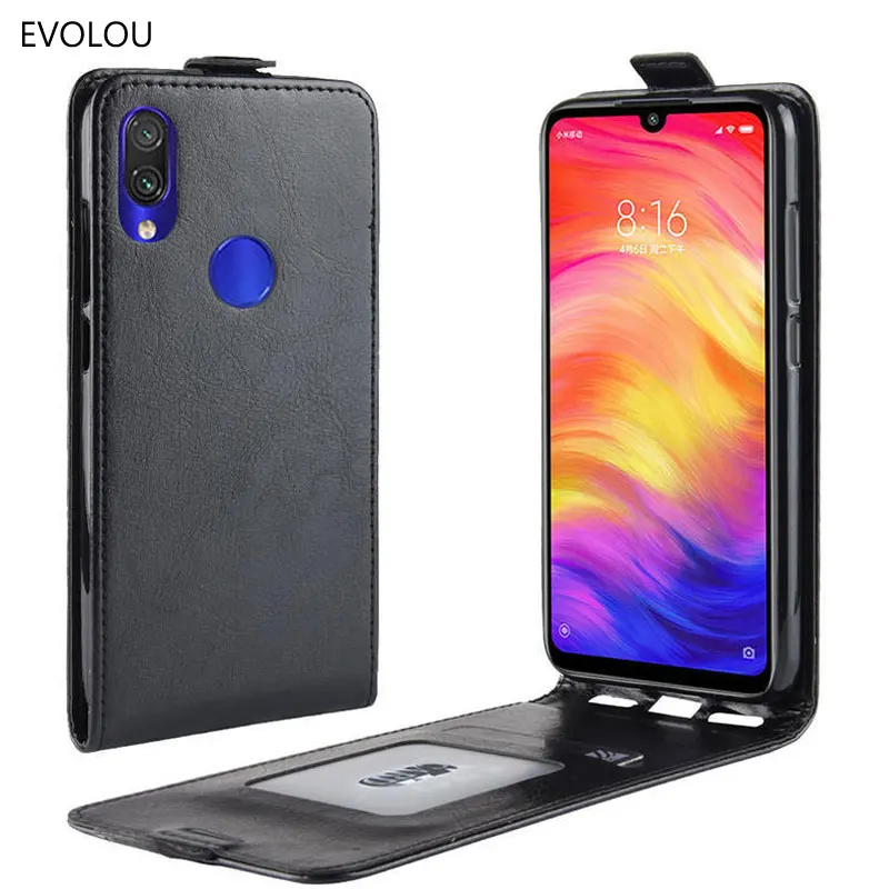 Вертикальный кожаный чехол-книжка для Xiaomi Redmi Note 7, чехол 6,3 дюймов, откидной Чехол-книжка для телефона Xiaomi Redmi Note 7, чехол s, сумка