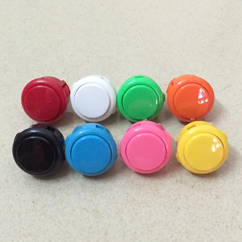 8pcs Original Sanwa OBSF-30 Push Button for arcade MAME game DIY parts 13 colors available