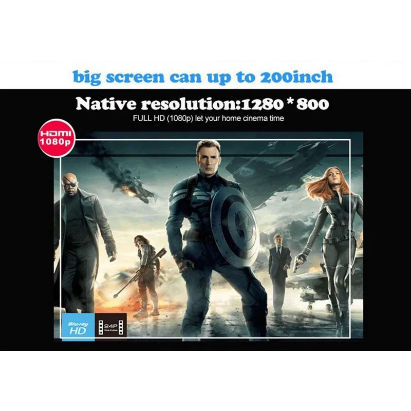 Poner Saund хит продаж LED96 + настоящий 3D проектор HDMI домашний кинотеатр мультимедийный