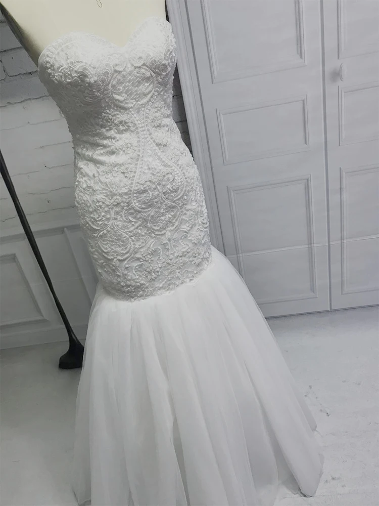 Женское свадебное платье без бретелек Erosebridal кружевное длиной до пола шлейфа 2019 |