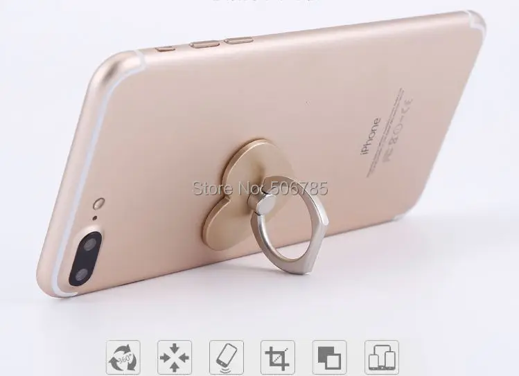 Оптовая продажа 1000 шт./лот кольцо на палец с сердечком подставка для смартфона