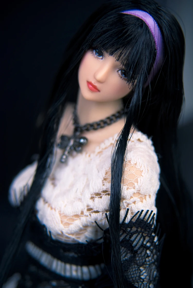 1/6 женский аксессуар для головы OB027 девушка розовый/черный волосы SNH 48 Nihon Junjo Kenji плотная резная модель для тела 1" бледная кожа