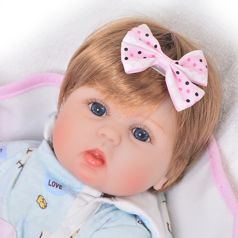 KEIUMI Реалистичная 17 ''Reborn Baby Girl Мягкая силиконовая игрушка для тела Модная