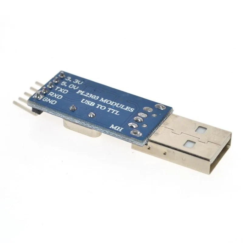 Кабель загрузки модуля PL2303HX на микроконтроллере STC USB в блок программирования TTL