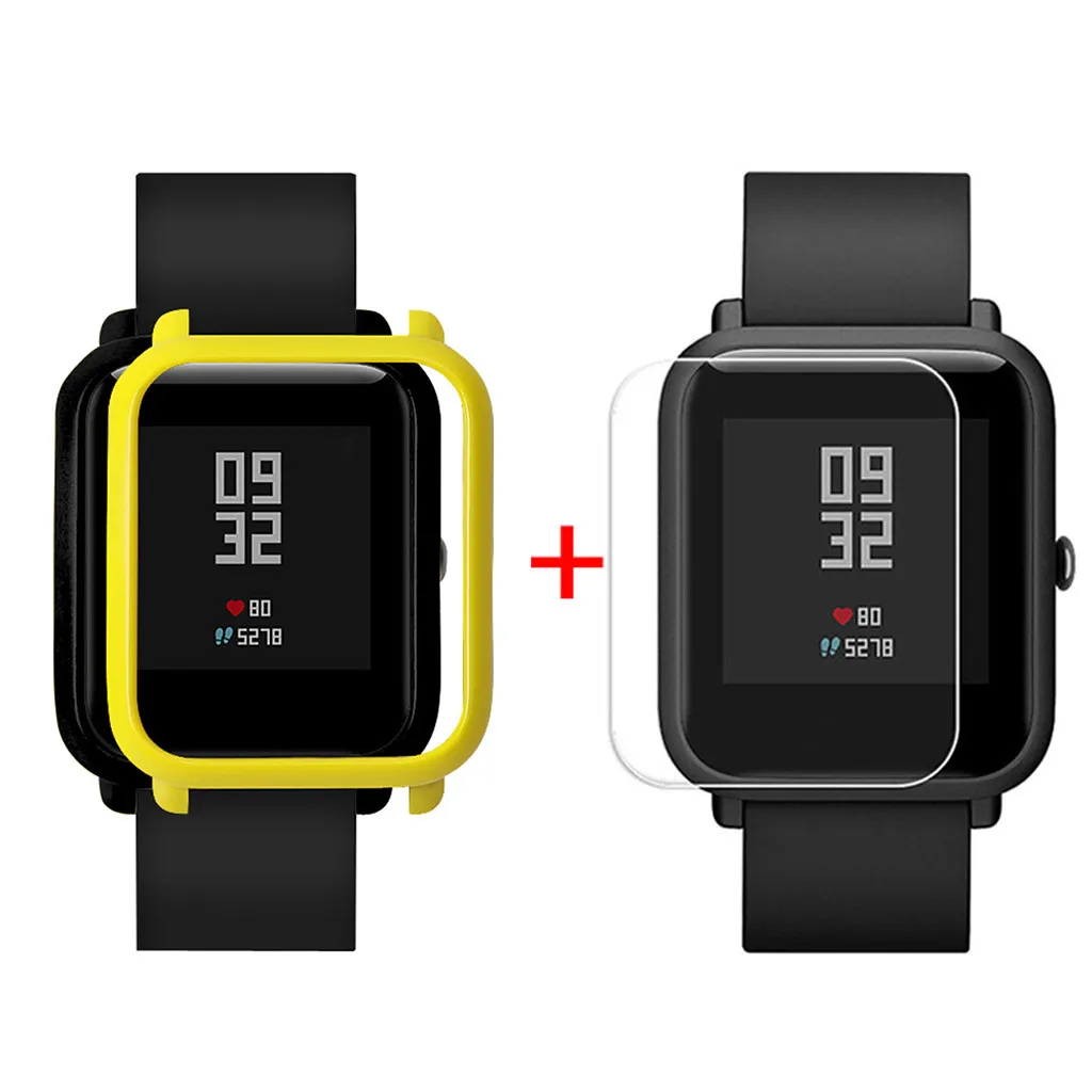 Защитный чехол тонкий Цветной корпус из поликарбоната защитный для Huami Amazfit Bip Younth