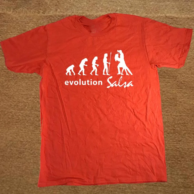 Мужские футболки Evolution Salsa, хлопковые топы с коротким рукавом размера плюс, футболки для мужчин, футболки, одежда