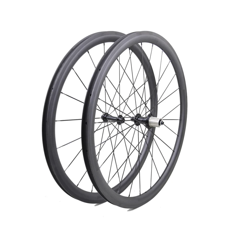 Front Rear wheelset Карбоновые велосипедные тормоза Clincher 38 мм велосипеды углеродного колесная R13 концентратора 3 К Matt 25 мм широкий - Цвет: Front Rear wheelset