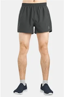 Men Black TECTOP эластичные короткие мужские шорты для бега женские с карманом на молнии светло 75d четыре стороны стрейч короткие шорты черный - Цвет: Men Black