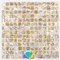 Freshwater shell mother of pearl mosaic tile for kitchen backsplash and bath room natural dapple color 11 square feet/lot