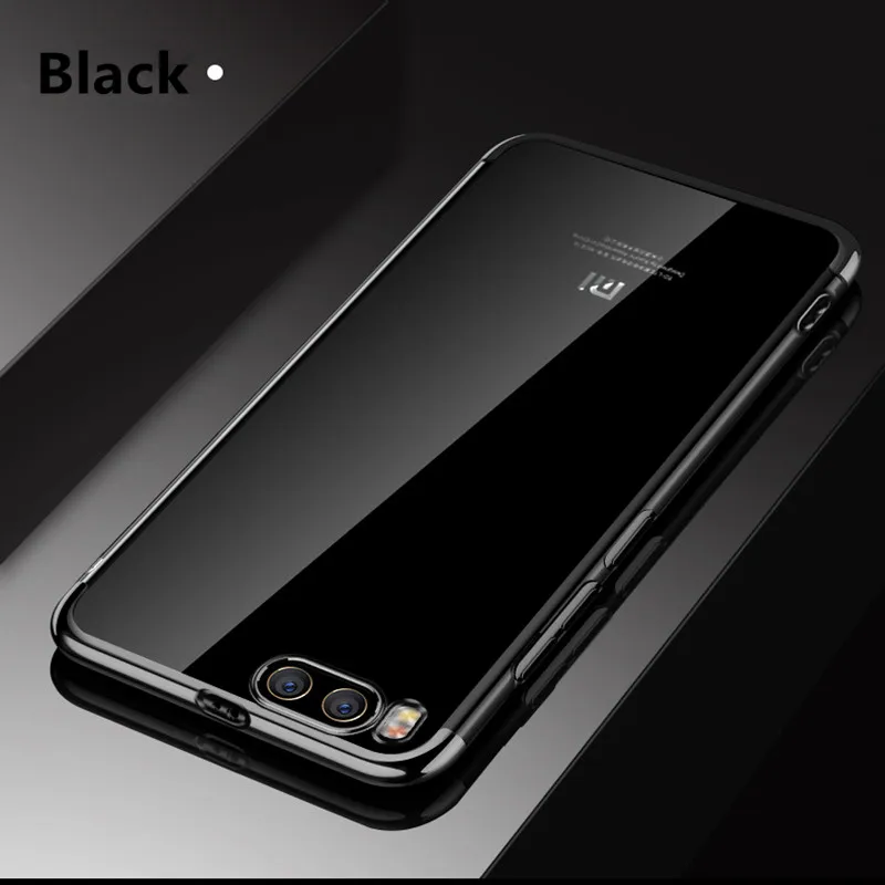 Plating soft case for Xiaomi mi 6 luxury fashion TPU silicon coque back cover xiaomi mi6 Red/Black/Blue phone cases |