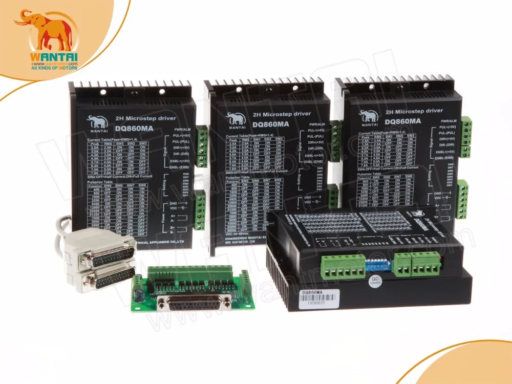 4 оси ЧПУ Wantai Nema34 шаговый двигатель с 892OZ In 2A 85BYGH450D 007B двойной вал и Управление