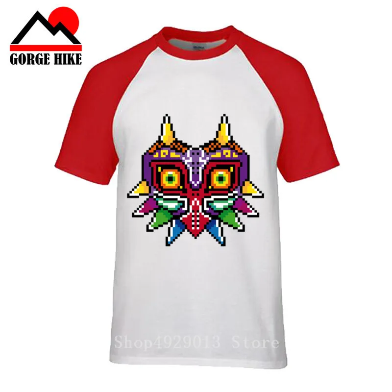 Pixel Art Design Majoras Mask Legend Of Zelda футболка для мужчин футболки 2019 Летняя мужская одежда с