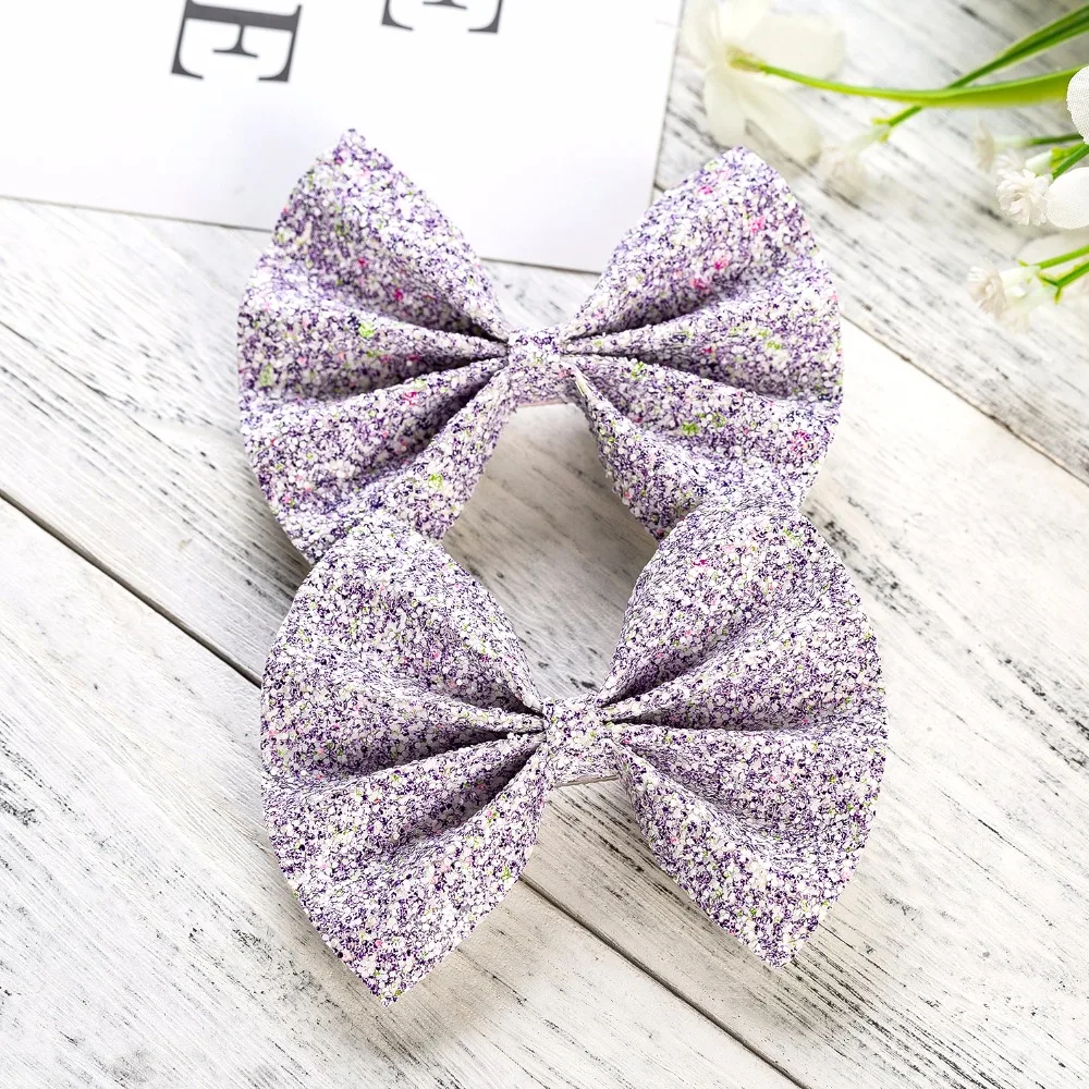 Thumblina 4 дюйма Русалка Шинни Hairgrips повязки для волос с блестками Танцевальная Вечеринка лук заколка для волос для девочек аксессуары шпилька для волос 1 шт./лот