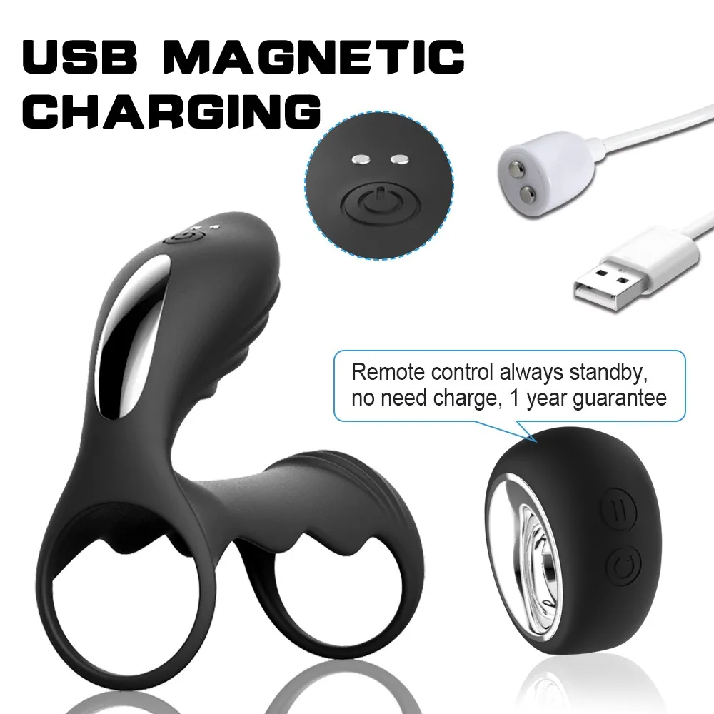 Кольцо петуха вибратор беспроводной пульт дистанционного управления