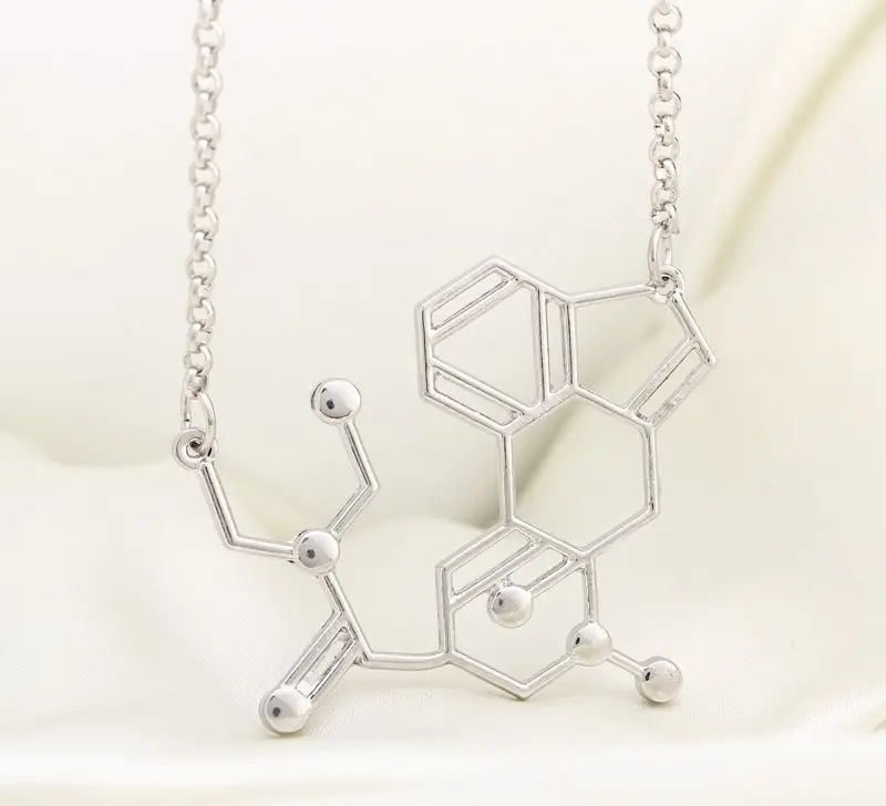 1 X Для женщин Мужчины Девочки ожерелье ДНК серотонина допамин Ацетилхолин