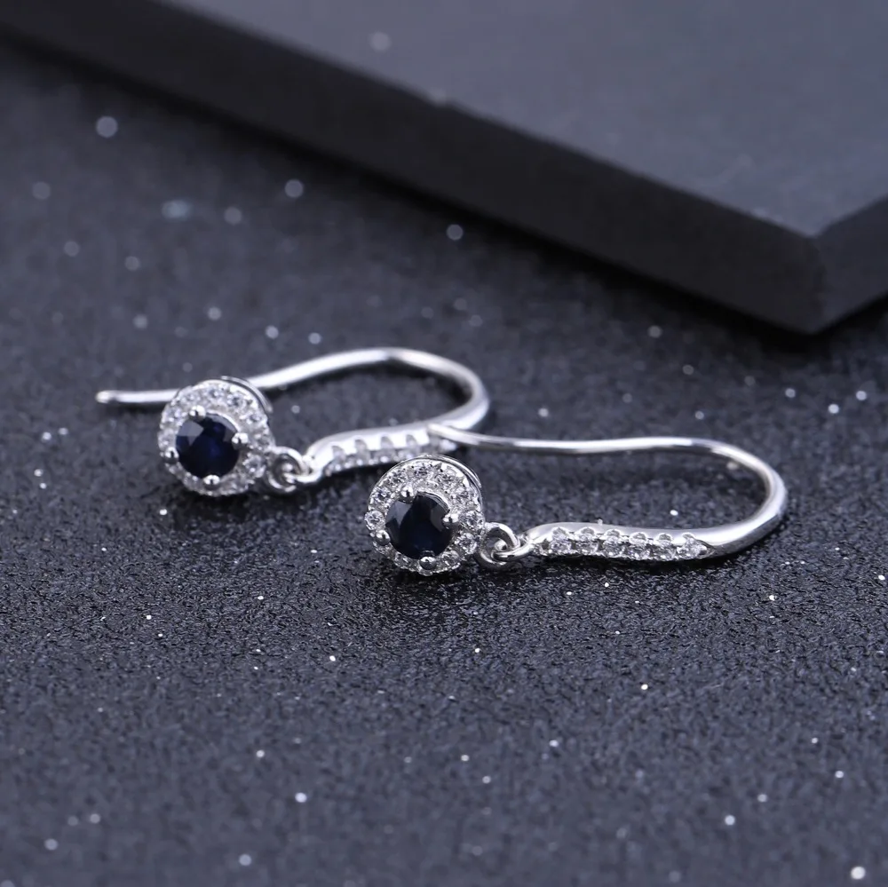 Женские Балетные серьги GEM'S серьги-подвески из серебра 925 пробы с натуральным
