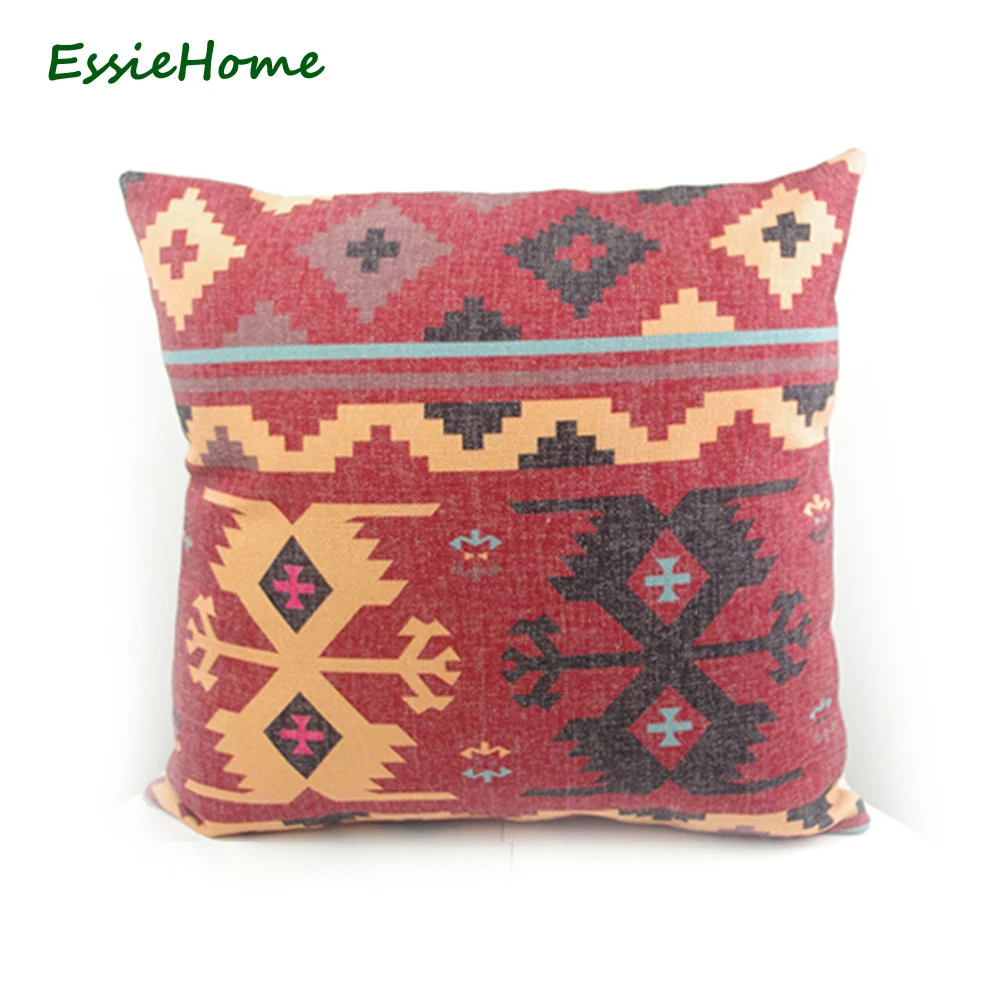 Чехол на подушку ESSIE HOME наволочка с цифровым принтом в виде кирпича Красного