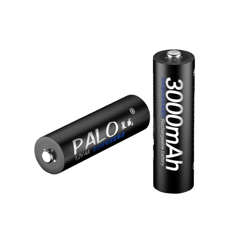 PALO! 4 шт. AA батарея aa Ni-MH nimh аккумуляторная батарея 1,2 в aa батарея со светодиодным дисплеем зарядное устройство aa aaa зарядное устройство