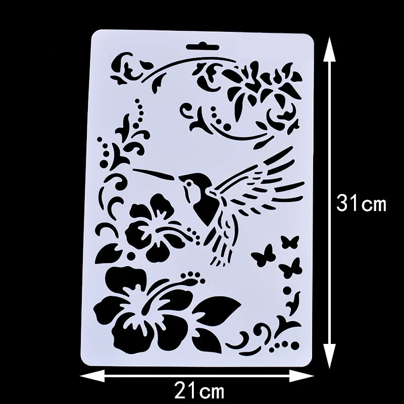 DIY слойный трафарет Маскировочный спрей альбом для декоративного тиснения