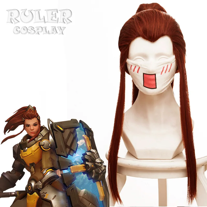 Горячая игра OW D. Va и Mercy Косплей парики цвет коричневый бежевый термостойкие
