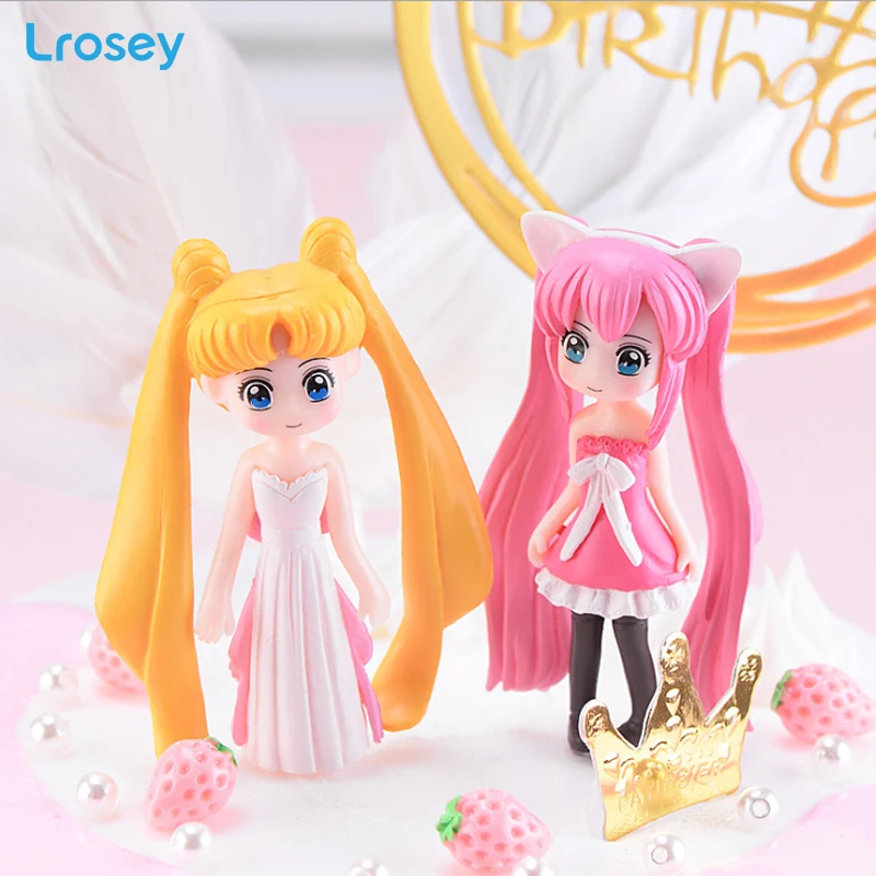 

Cake Decoration Fairy Garden creative Beautiful girl home decor accessories cartoon gift craft toys figurines Miniature Garden