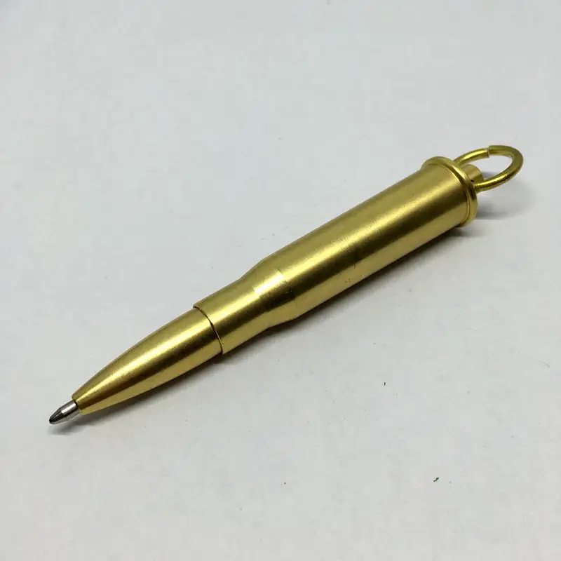 

Outdoor EDC Tactical Pen Defense Personal Brass Executive Collections Write a Ballpoint Pen Portable Camping Mini ZD Pure Copper