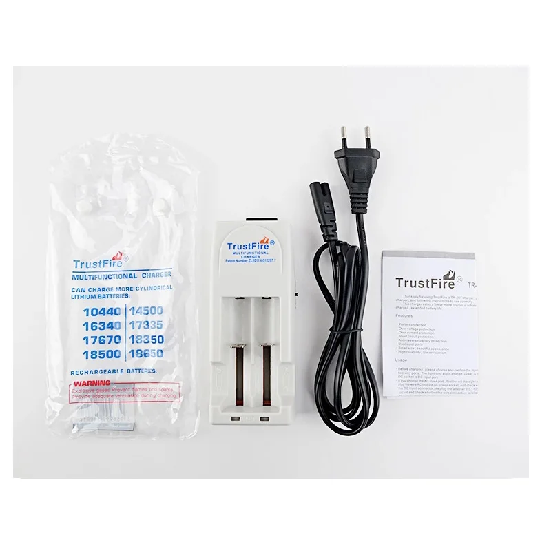 TrustFire TR 001 3 В и 4 2 перезаряжаемая батарея зарядное устройство для 10430/10440/14500/16340/17670
