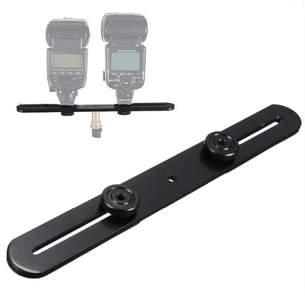 Универсальный двойной держатель для штатива с двумя винтами цифровой DSLR камеры |