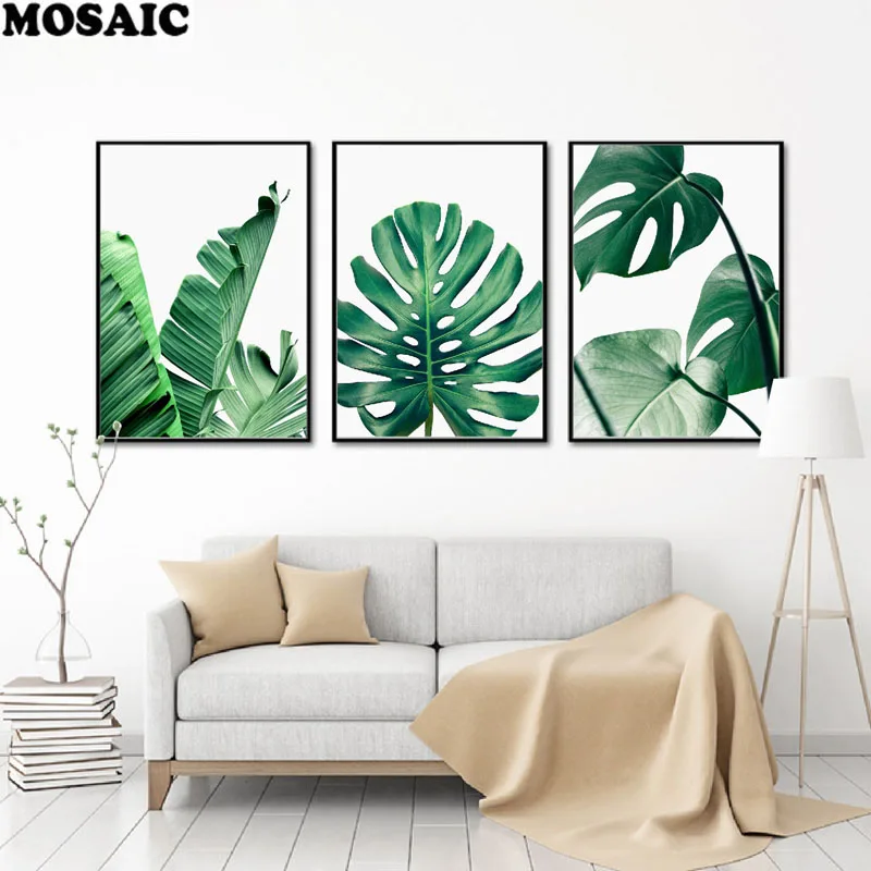 

3 шт., набор для алмазной вышивки с зелеными растениями