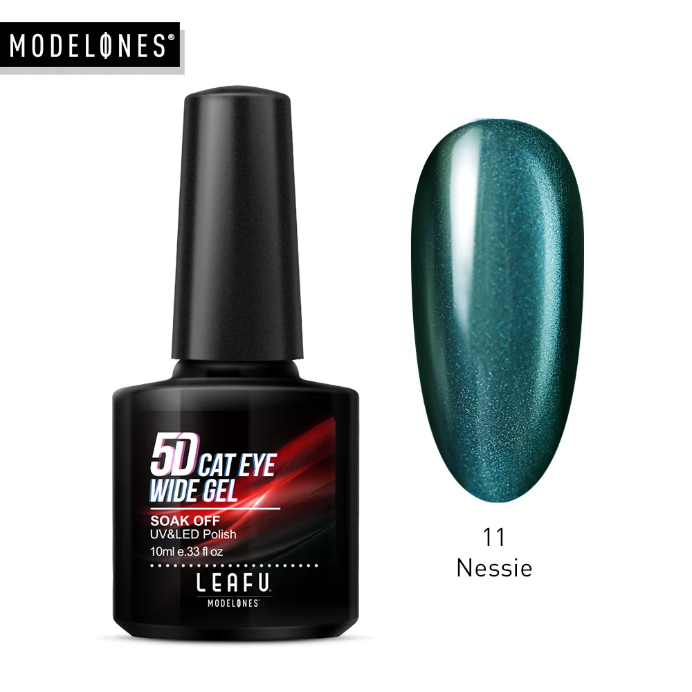 Modelones 10 мл 5D кошачий глаз Широкий гель лак для ногтей Магнитный впитывающий УФ-гель для дизайна ногтей лак для маникюра магнитный лак - Цвет: 11