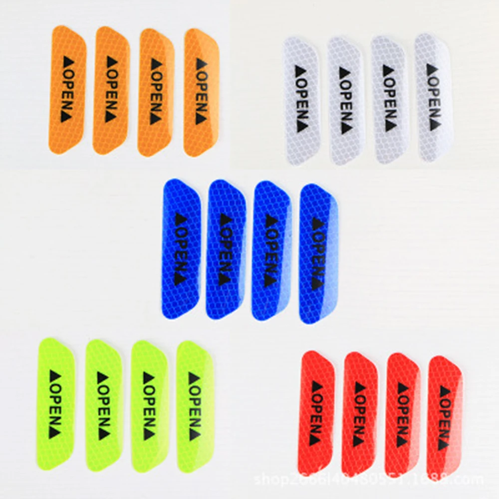 4 шт. 3 м светоотражающий предупреждающий знак изменение цвета открытый