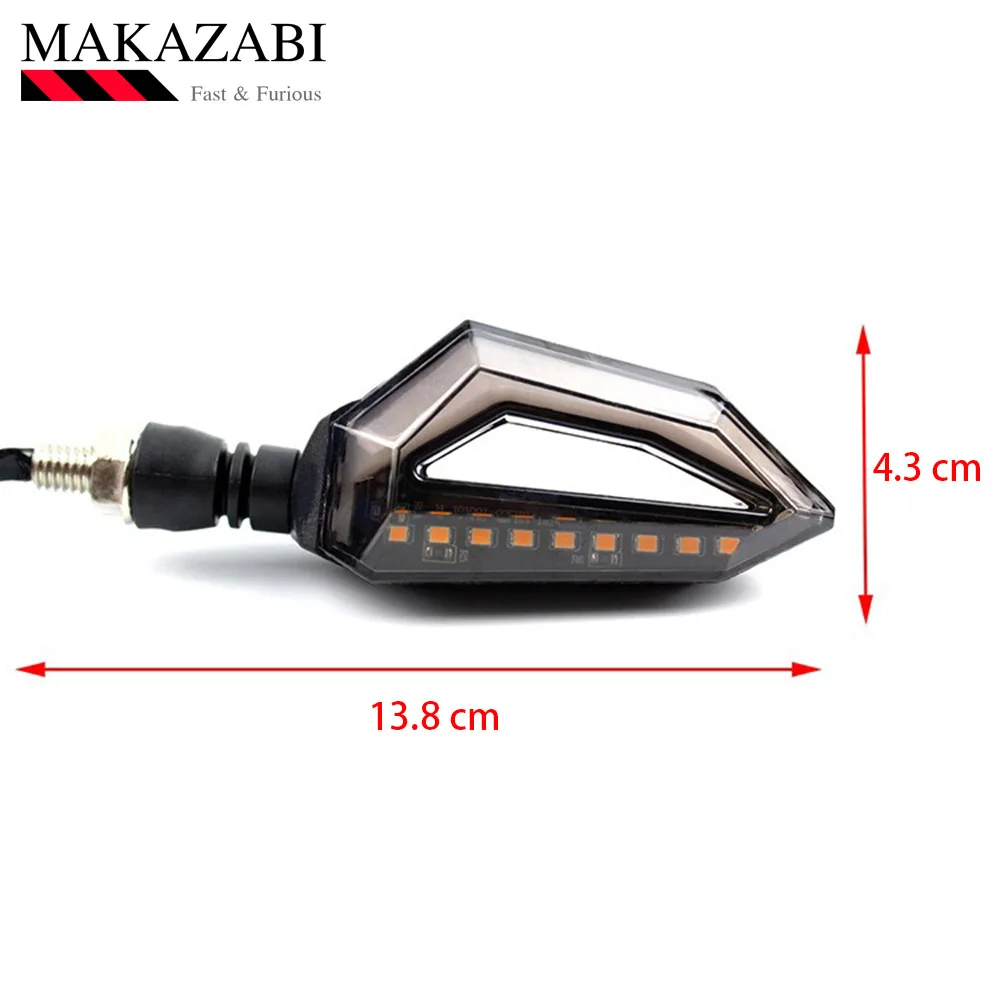 Универсальный мотоцикл указатель поворота светильник 12V LED рулевое s рулевого