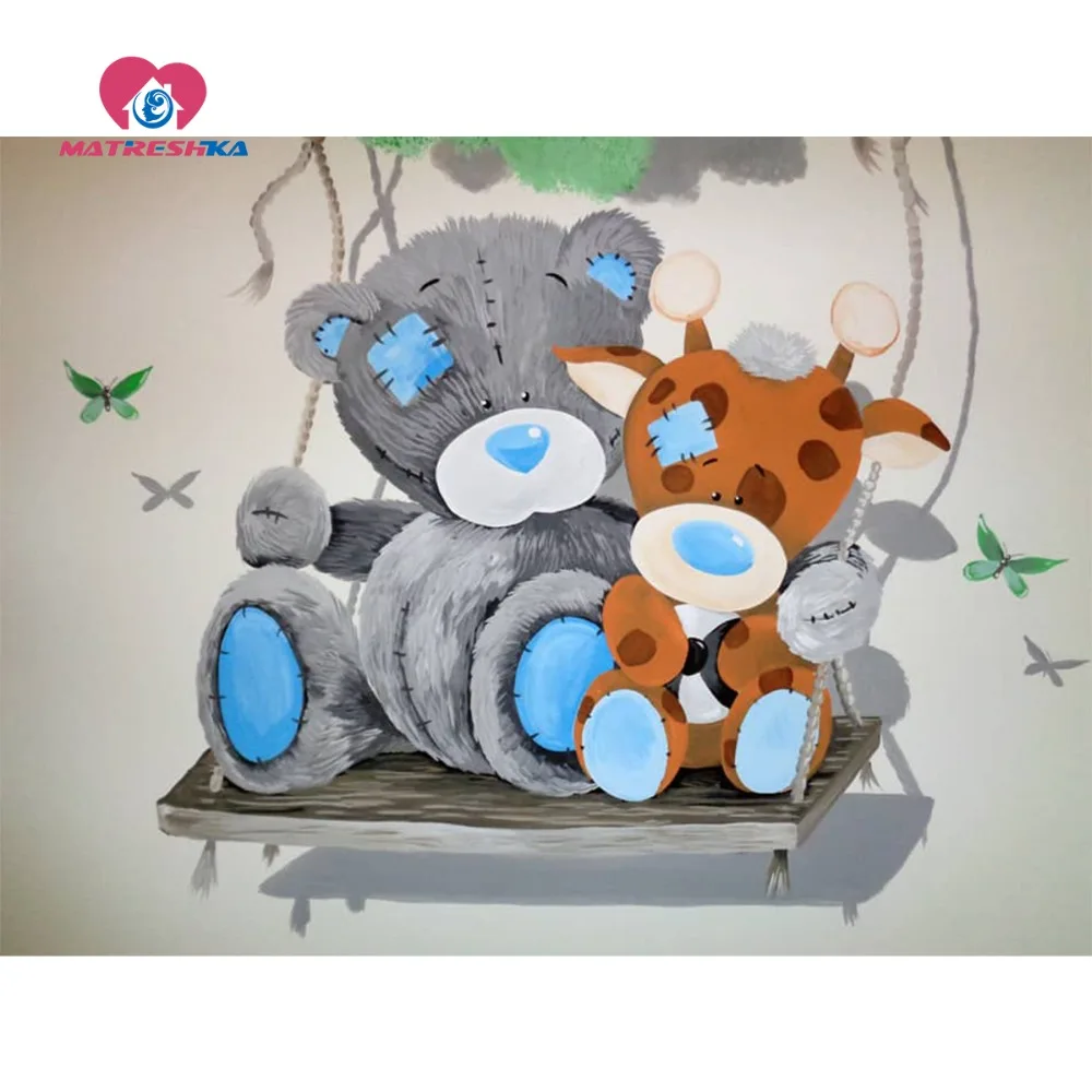 Алмазная вышивка в виде Винни Пуха для детской комнаты 5d Сделай Сам картины