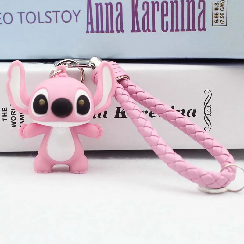 Брелок для ключей в виде милых мультяшных кукол светящийся брелок с голосовой