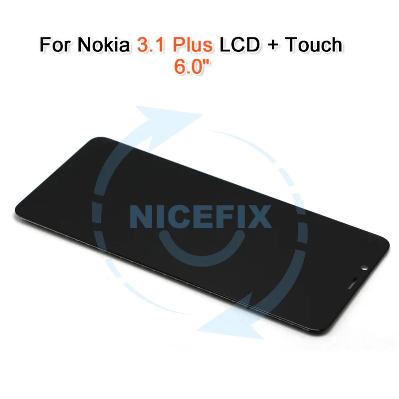 For Nokia 3.1 Plus LCD Display And Touch Screen Digitizer TA 1049 1057 1063 1070 Assembly Replacement For Nokia 3.1 LCD+Tools